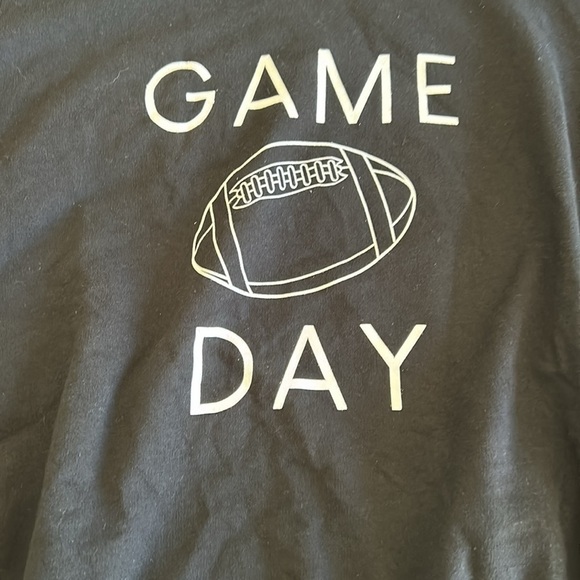 Game Day Black Sweatshirt by Vince Camuto Size Medium - Picture 2 of 5